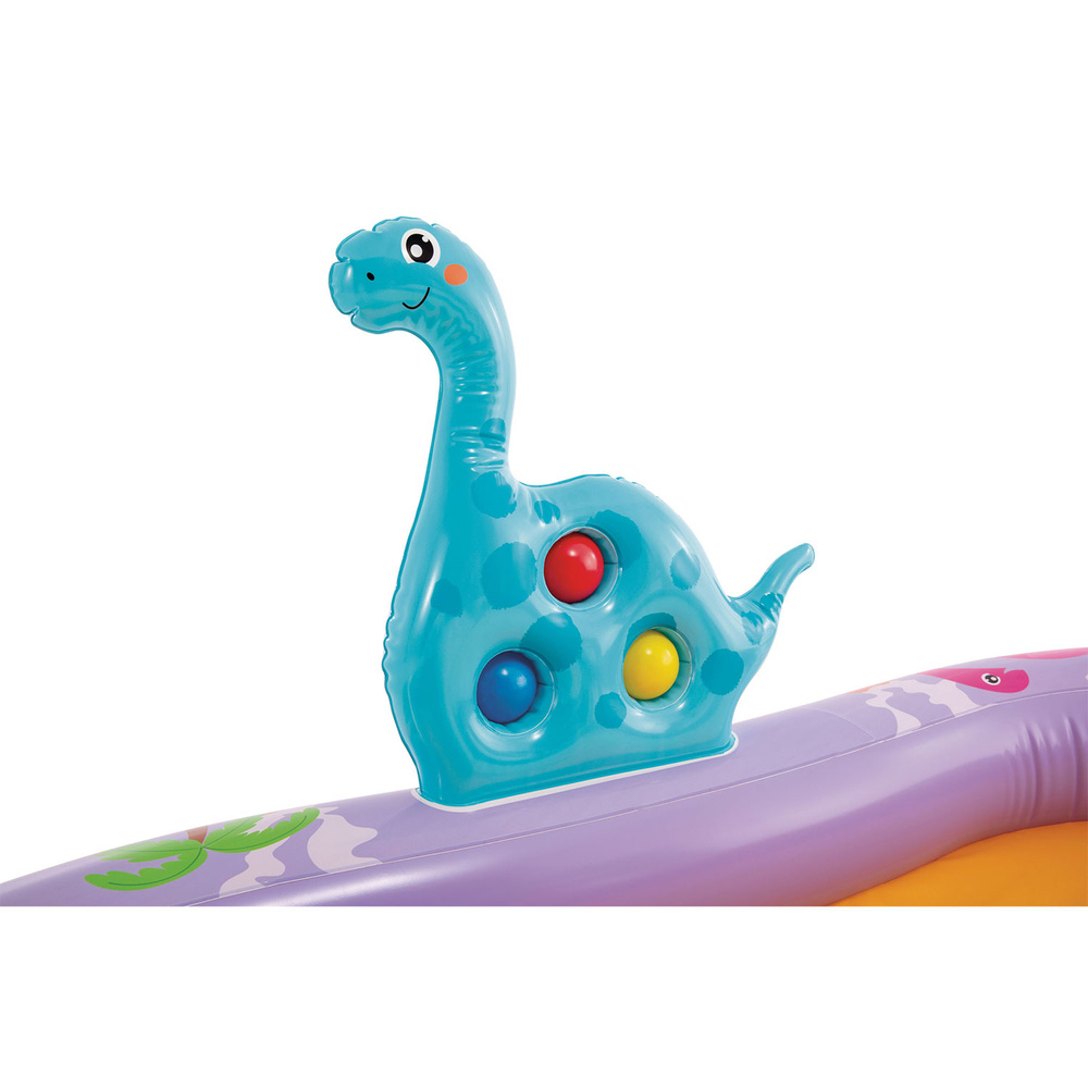 Dmuchany, wodny plac zabaw ze zjeżdżalnią i fontanną Dinozaury INTEX 56139