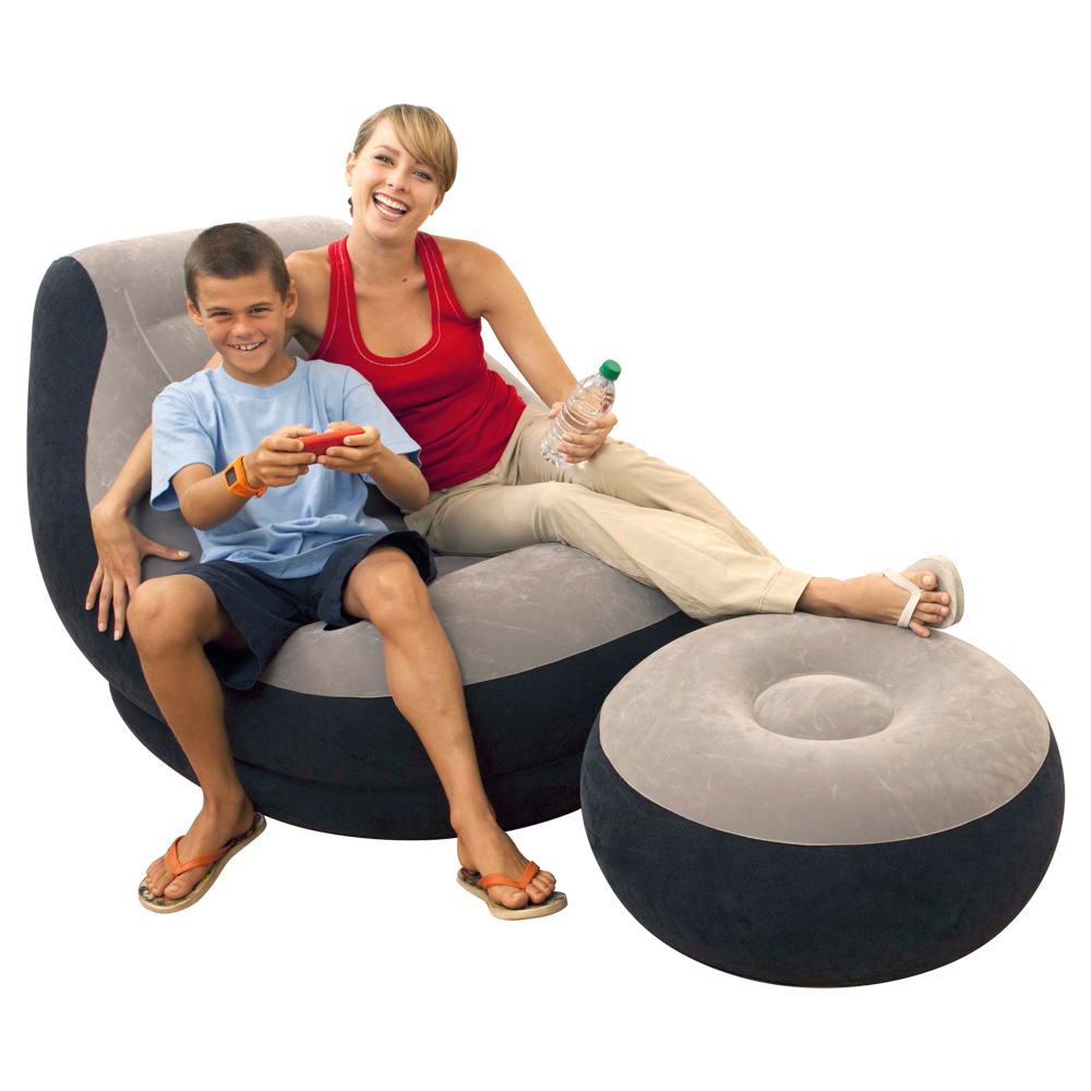 Pufa z podnóżkiem oraz uchwytem na napoje 99 x 130 x 76 cm INTEX 68564