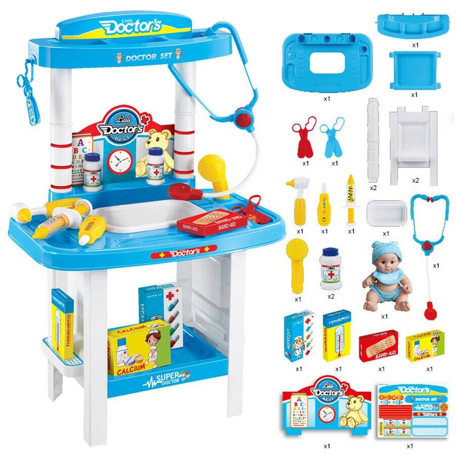 Zestaw małego lekarza doktora+ Lalka akcesoria