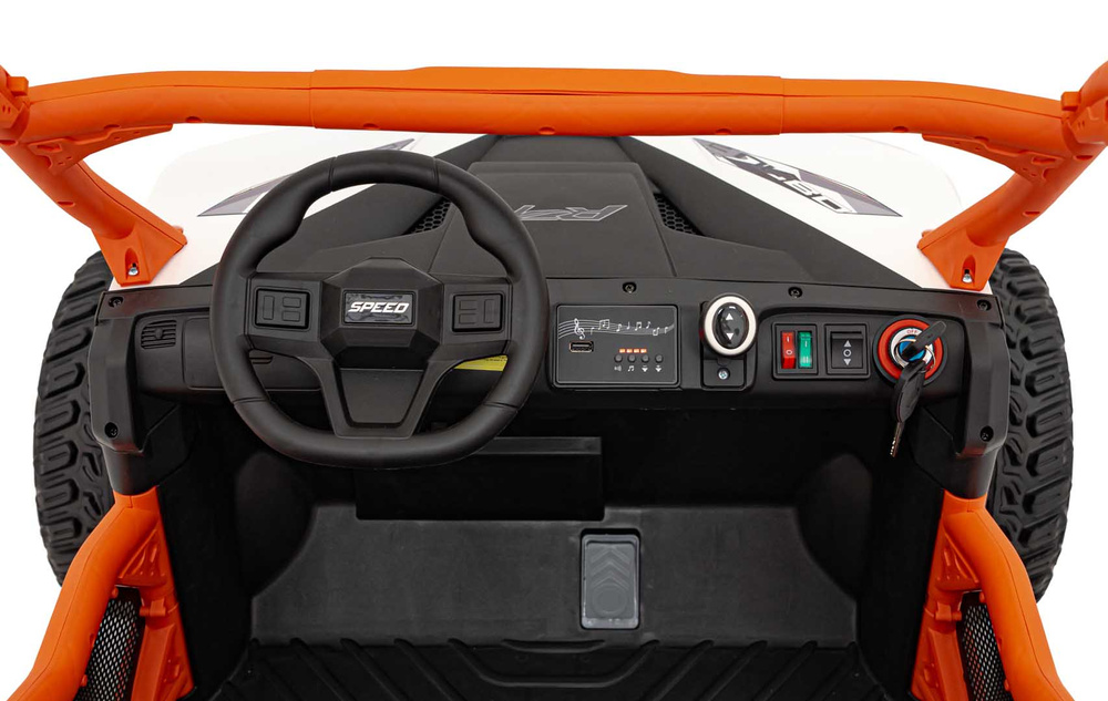 Pojazd Farmer Truck UTV Racing Biały