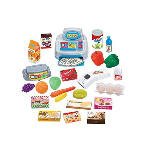 Supermarket Sklep kasa Wózek Zakupy akcesoria market zestaw akcesoria