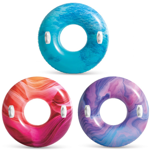 Duże koło dmuchane z uchwytami 114 cm Intex 56267 