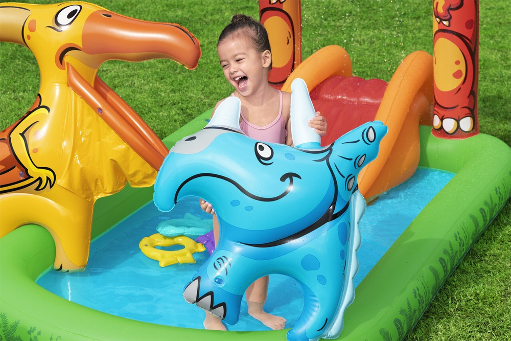 Plac zabaw dmuchany Jurassic 241 x 140 x 137 cm Bestway 53160