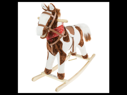 Konik na biegunach Mustang KINDERSAFE  ciemny brąz