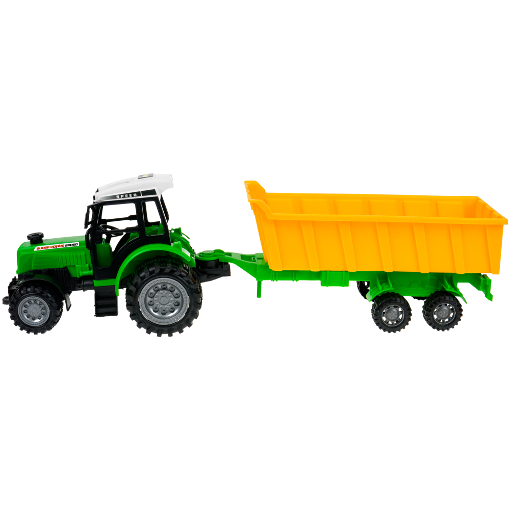 Traktor ciągnik przyczepą wywrotka dla dzieci maszyna