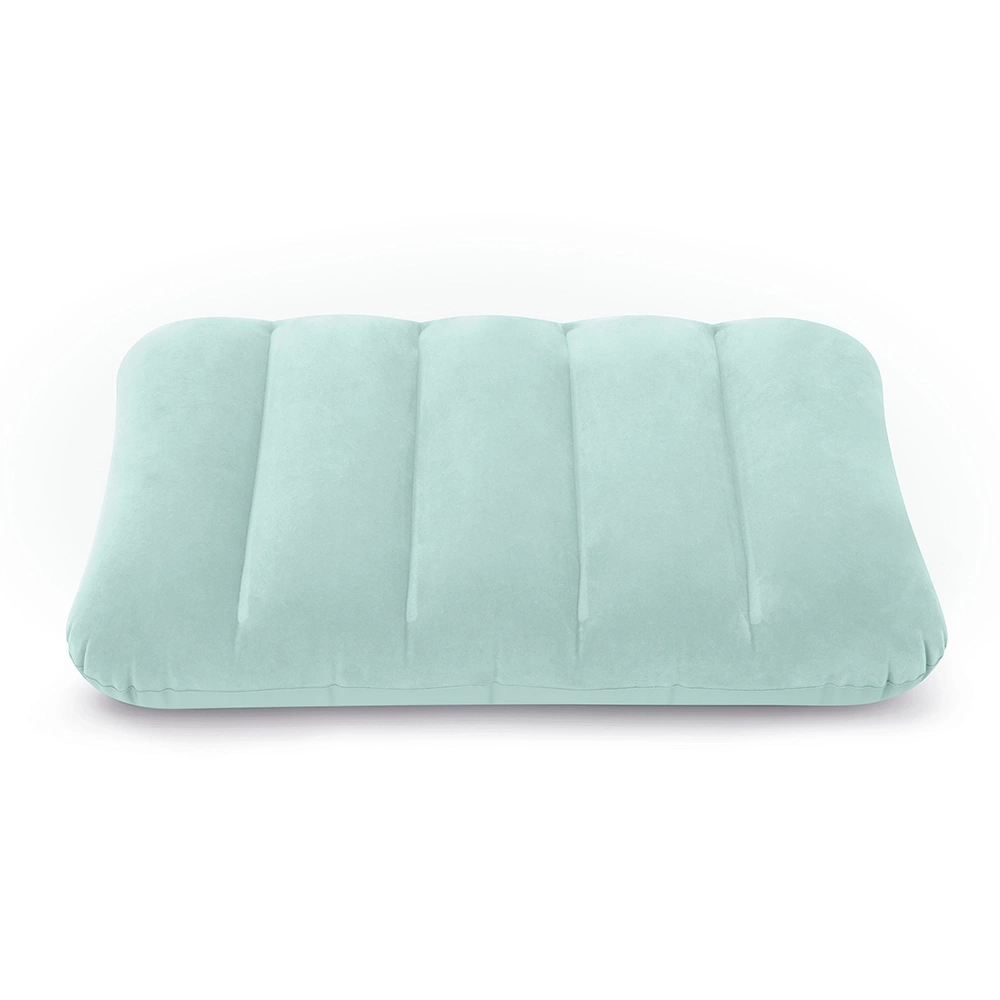 Poduszka dmuchana podróżna welur Niebieska 43 x 28 x 9 cm INTEX 68676