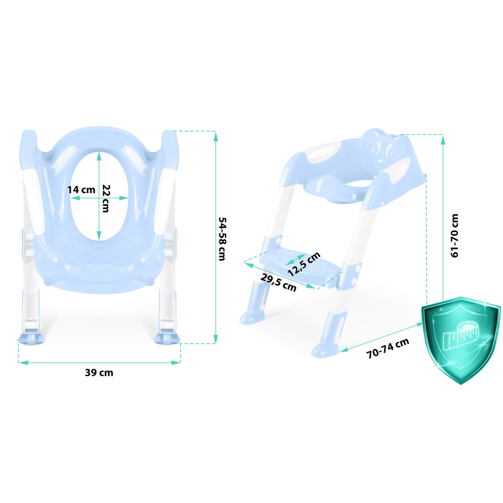 Nakładka na sedes z drabinką koala  niebieska