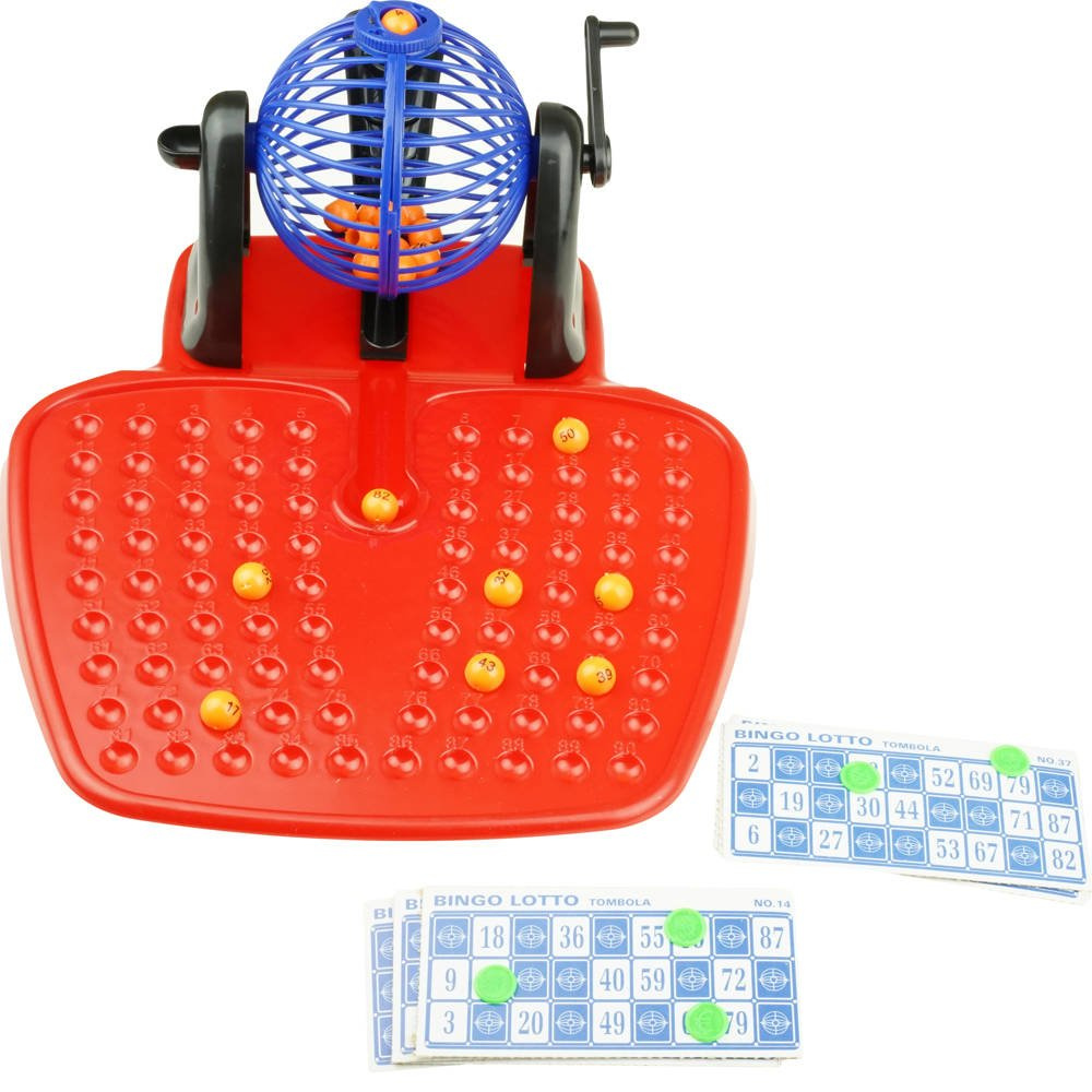 Gra edukacyjna Bingo Lotto maszyna losująca Zabawa Rodzinna 