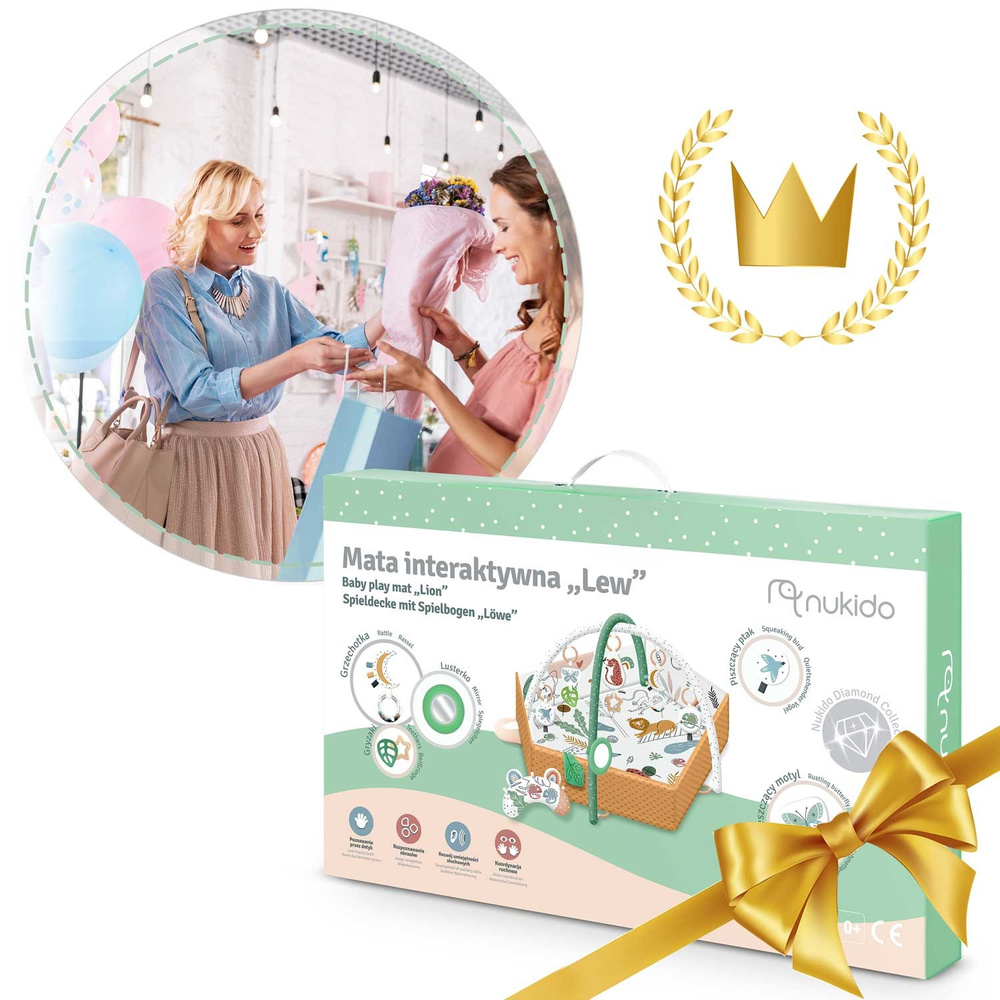 Mata edukacyjna interaktywna Lew