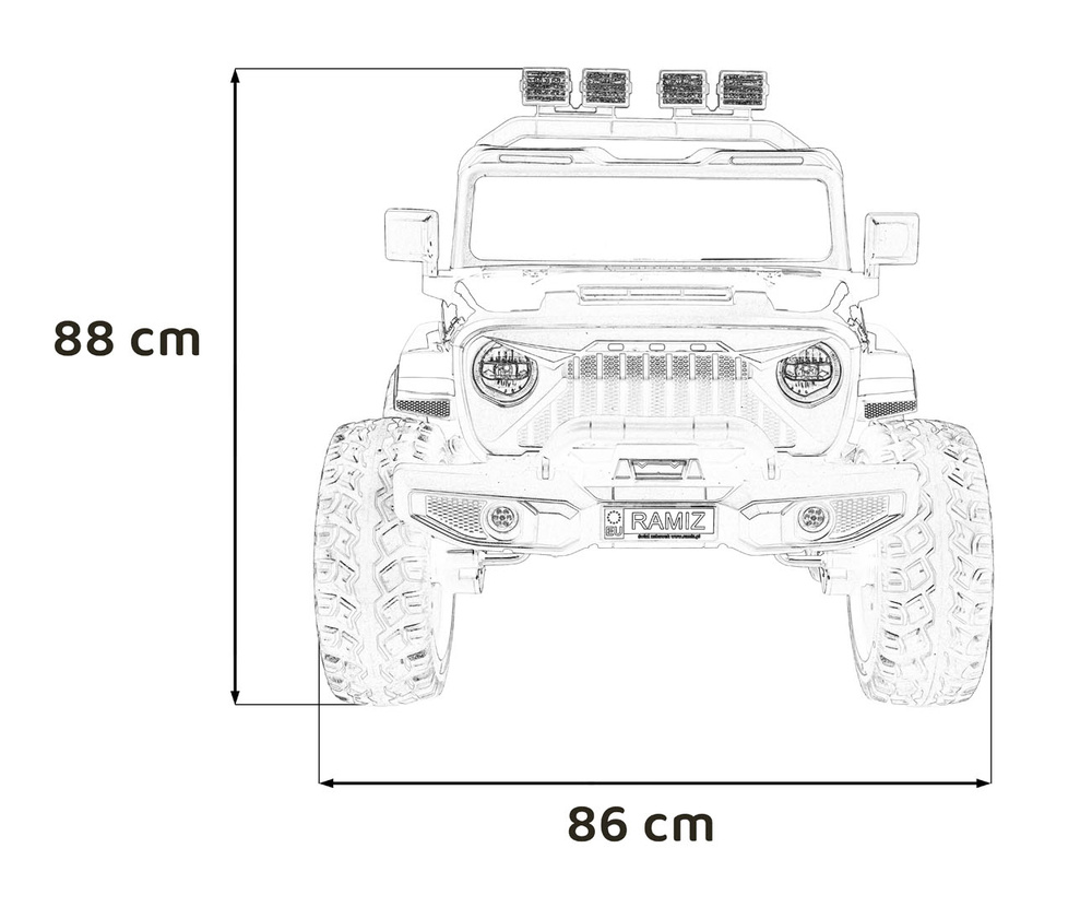 Pojazd Extreme Sport 4x4 Czarny