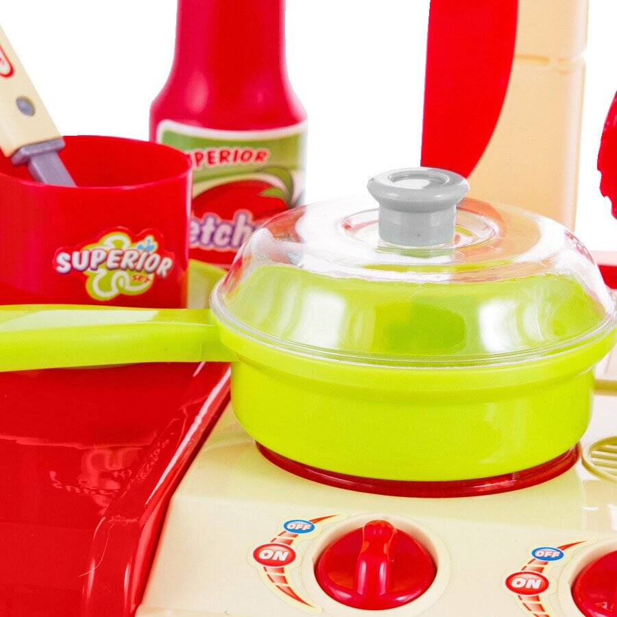 Kuchnia składana walizka akcesoria 18 el. Mały Kucharz 