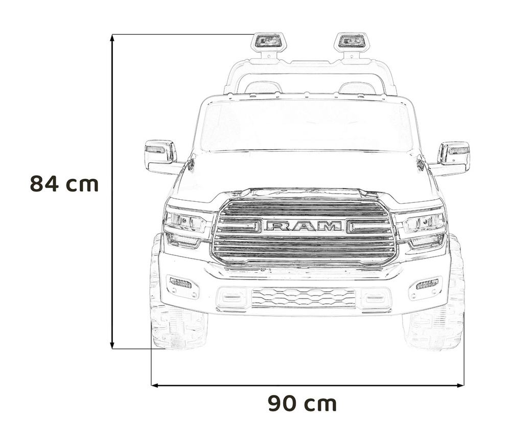 Pojazd RAM 3500 Czarny