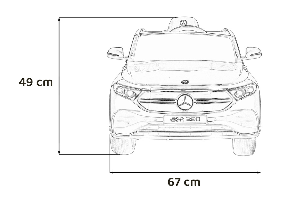 Pojazd Mercedes Benz EQA 250 Czarny