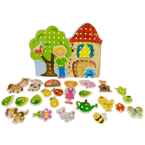 Układanka drewniana Puzzle - Na wsi