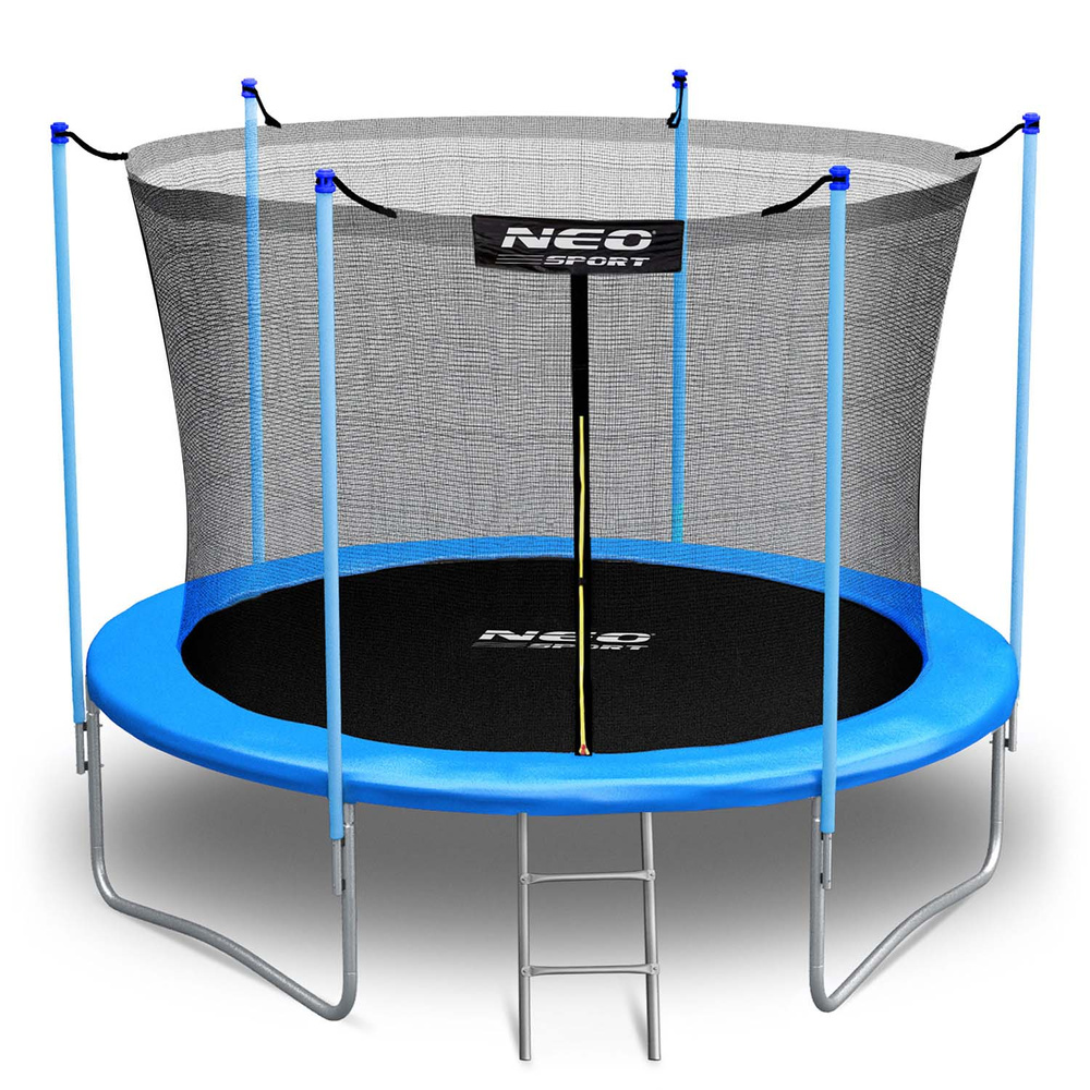 Trampolina ogrodowa 8ft/252cm siatka wewnętrzna i drabinką