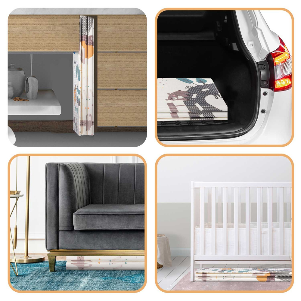 Mata piankowa edukacyjna składana 200 x 150 x 1 cm