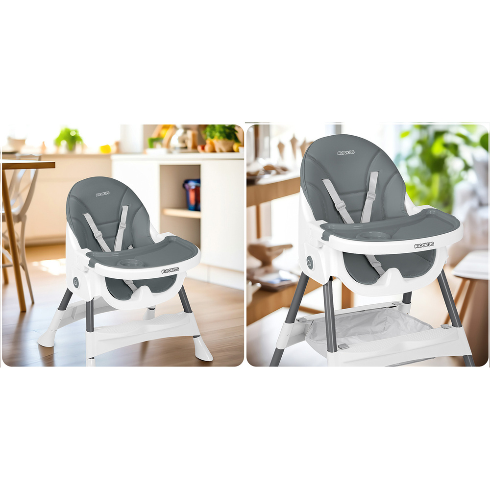 Krzesełko do karmienia Mani szare