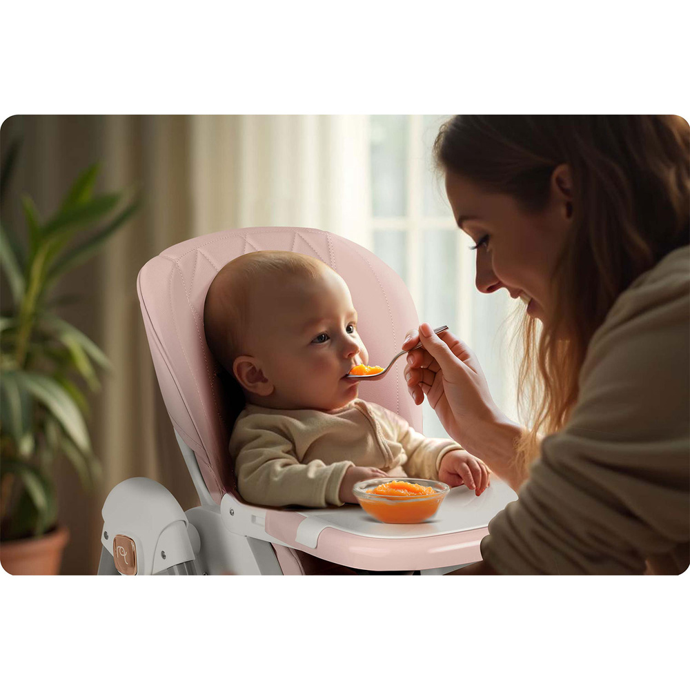 Krzesełko do karmienia Elite różowe