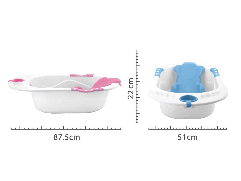 Wanienka z siedziskiem niebieska 83 x 50 x 23 cm KINDERSAFE