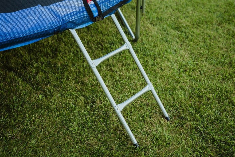 TRAMPOLINA BAUERKRAFT Z SIATKĄ ORAZ DRABINKĄ 304-312CM