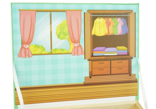 Puzzle magnetyczne przebieranki  ubrania moda dla dzieci
