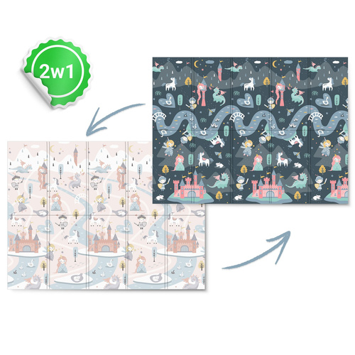 Mata piankowa edukacyjna składana 200 x 150 x 1 cm