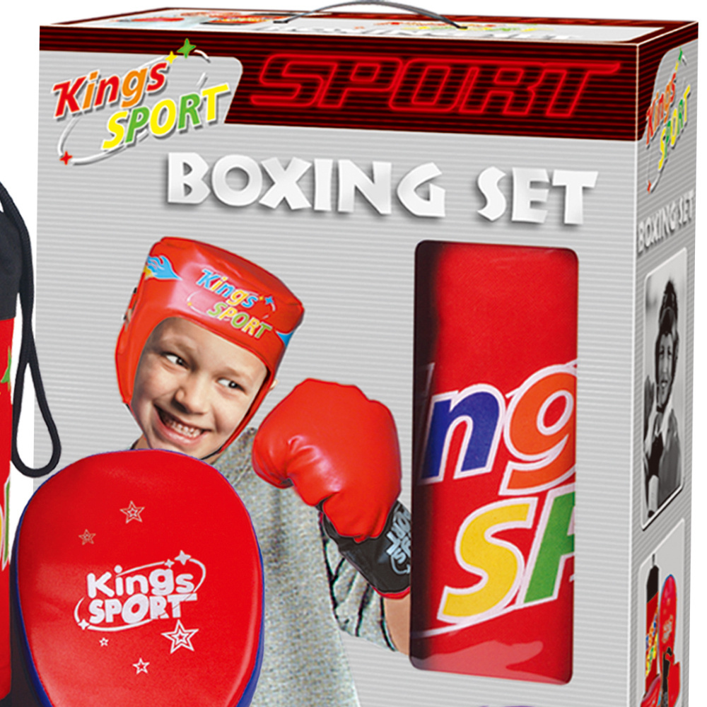 Zestaw bokserski worek treningowy deska kask rękawica OUTLET