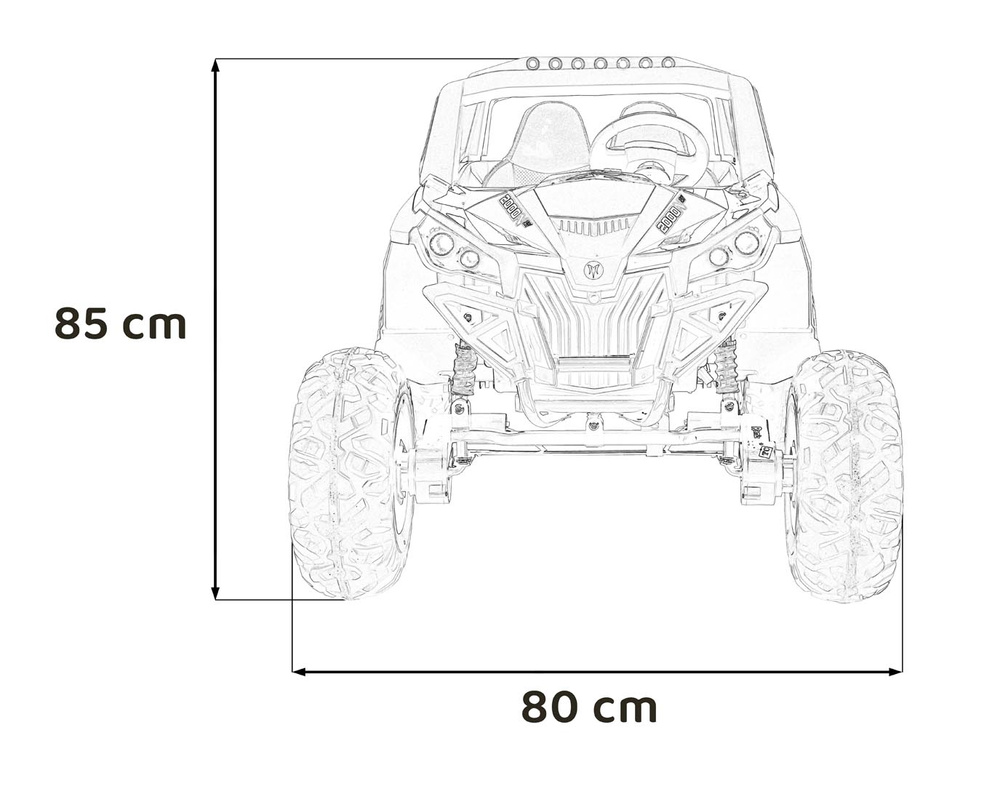 Pojazd Buggy UTV-MX 2000N Niebieski