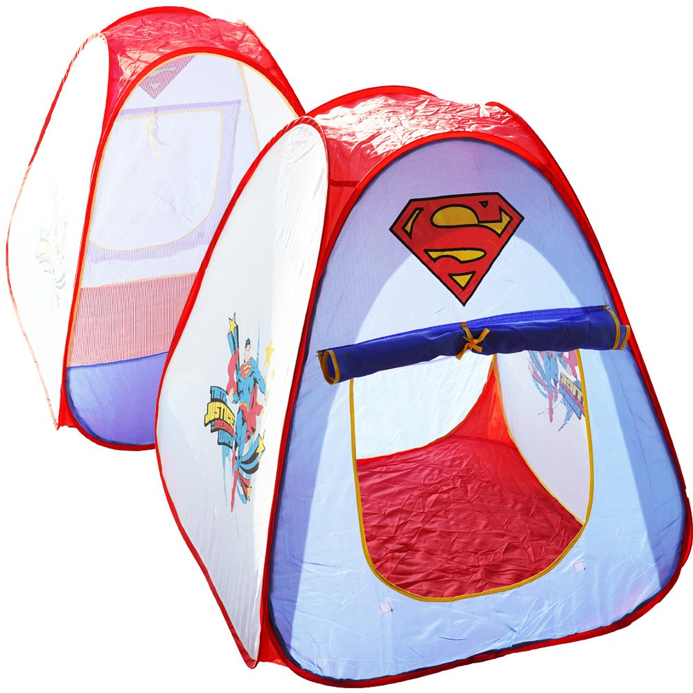 Namiot dla dzieci Superman samorozkładajacy się do ogrodu plac zabaw