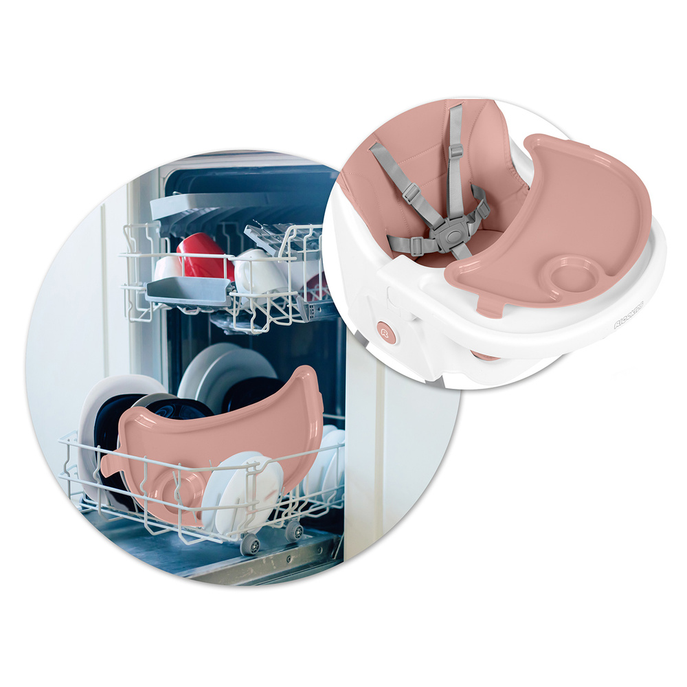 Krzesełko do karmienia  Mani różowe