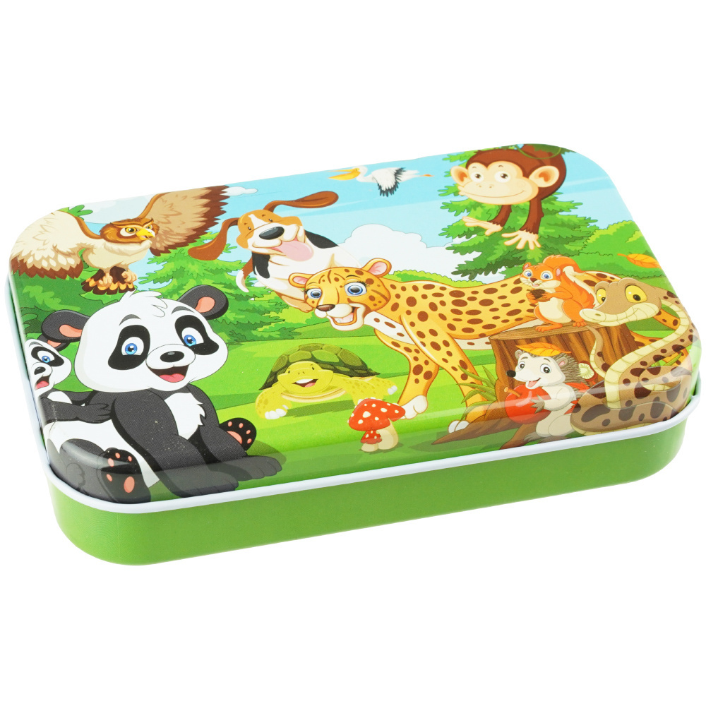 Kolorowa układanka puzzle safarii sowa małpka 60 elementów