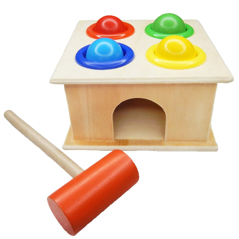 Drewniany Sorter kostka gra edukacyjna przebijanka wbijanka