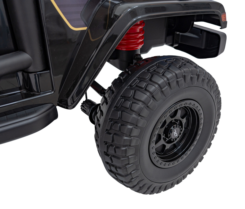 Auto terenowe OFF-ROAD 3.0 dla dzieci Czarny + Pilot + Wolny Start + Pasy + Audio LED