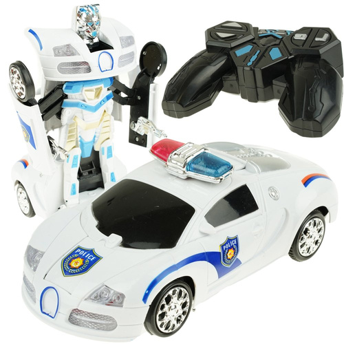 Zdalnie sterowany samochód - robot policja