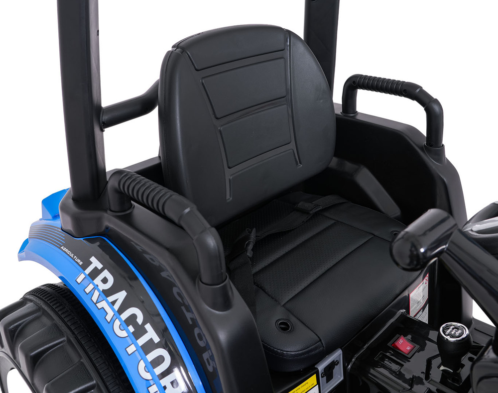 Pojazd MEGA Traktor D68 Z Przyczepką Niebieski