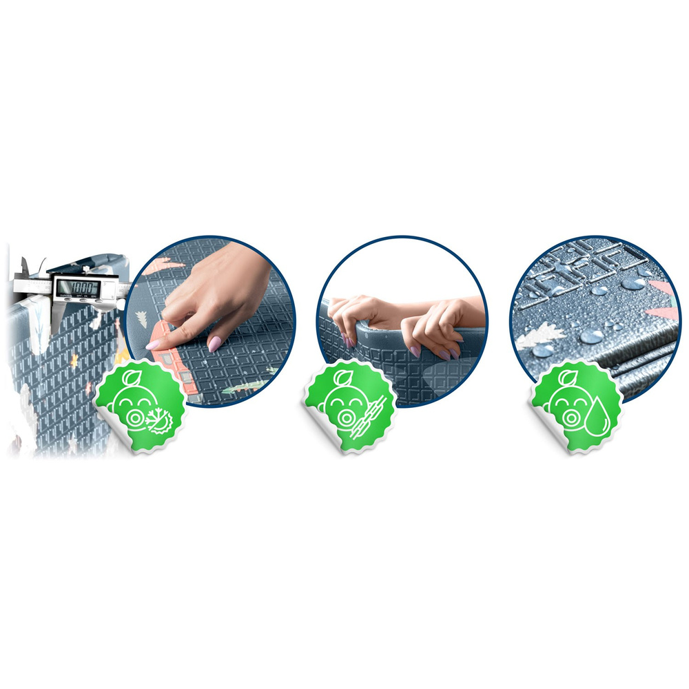 Mata piankowa edukacyjna składana 200 x 150 x 1 cm