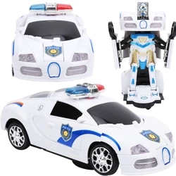 Auto robot Samochód Trans formers 2w1 Policja