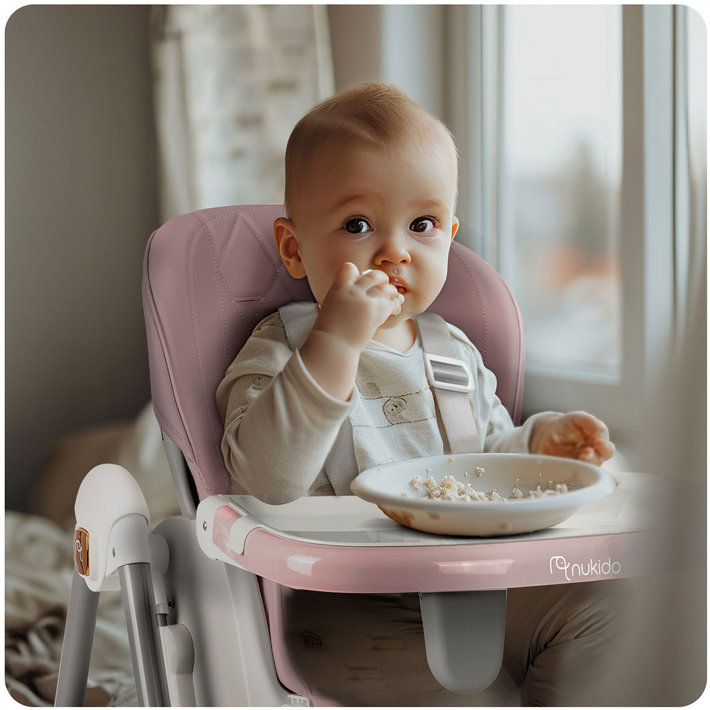 Krzesełko do karmienia Elite różowe