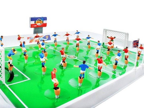 Gra piłkarzyki na sprężynach 22 zawodników Football
