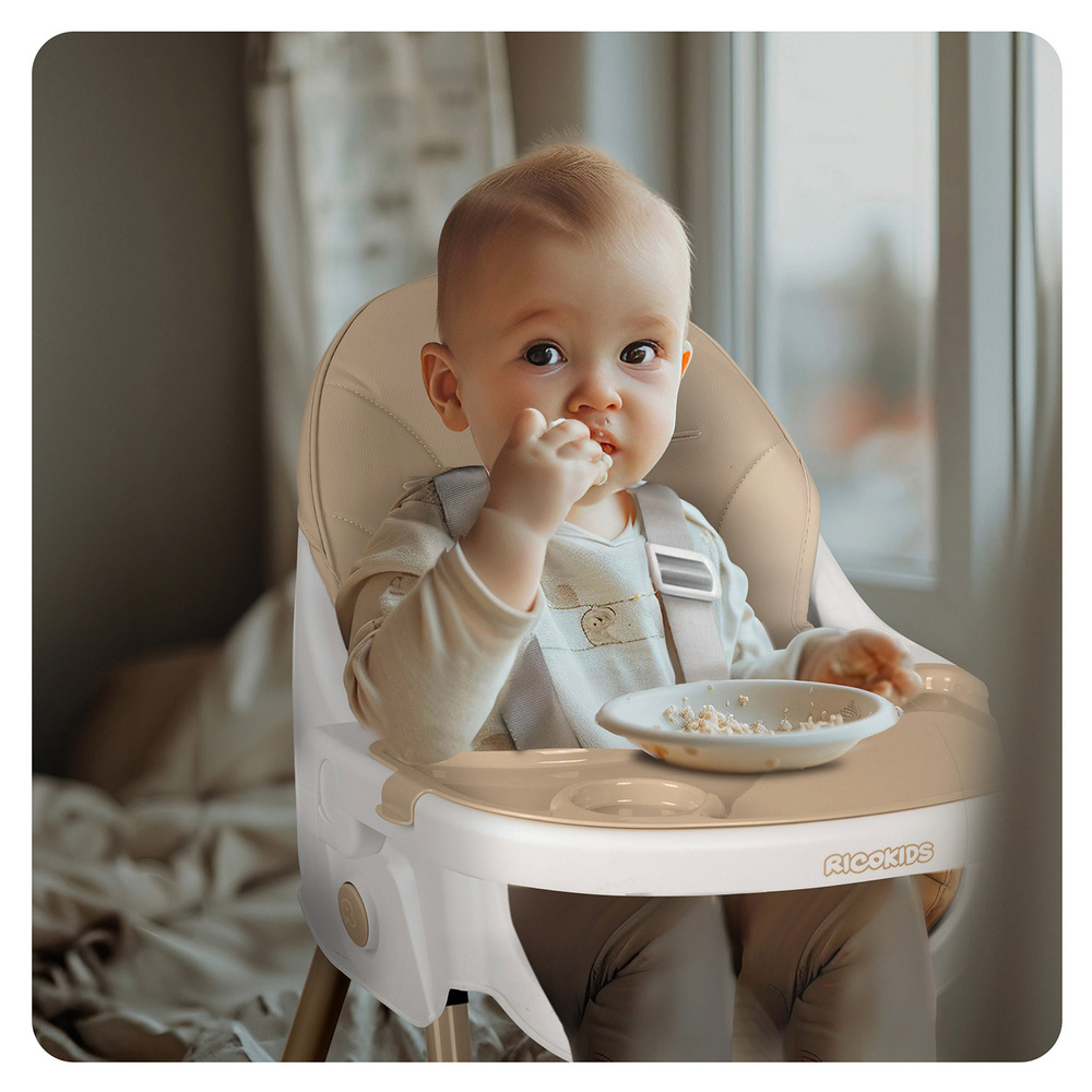 Krzesełko do karmienia  Mani beżowe