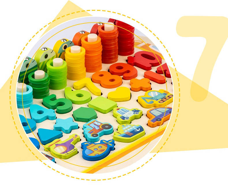 Autobus szkolny Montessori tablica edukacyjna gra rybki