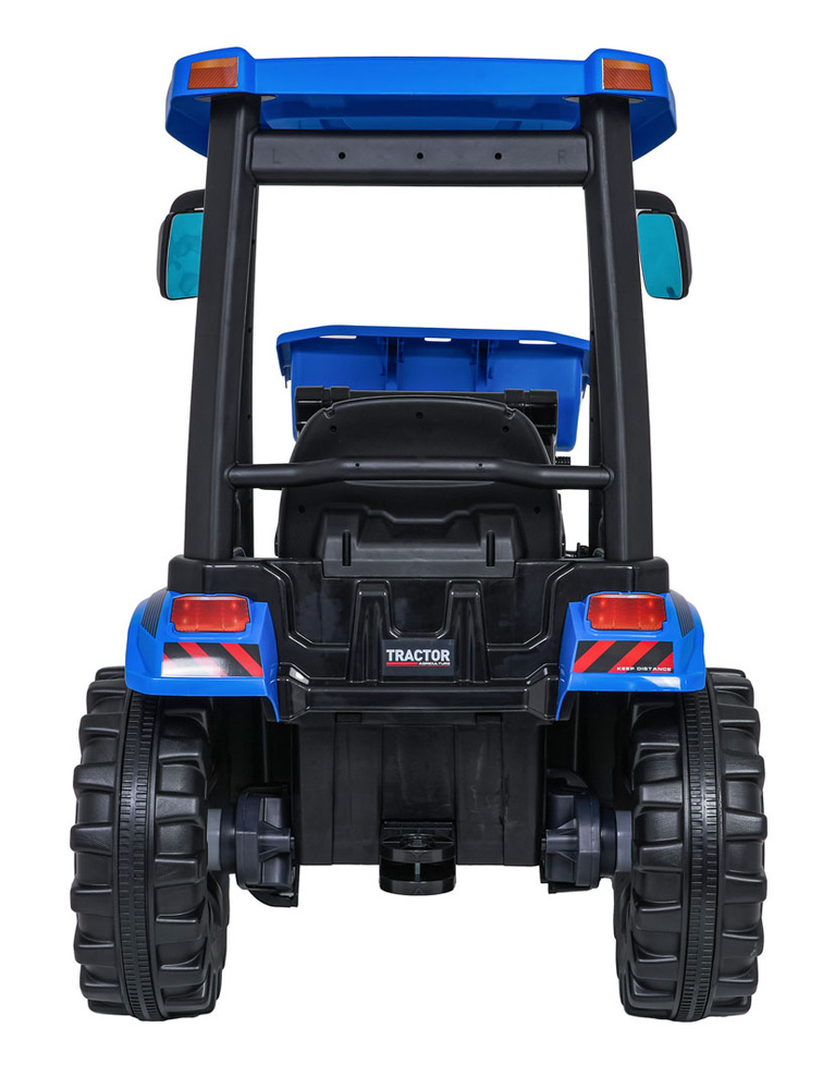 Pojazd MEGA Traktor D68 Z Przyczepką Niebieski