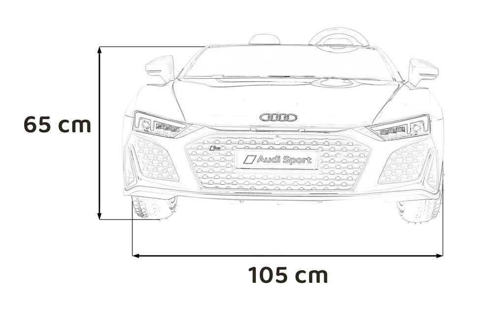 Pojazd Audi Spyder R8 LIFT Szary
