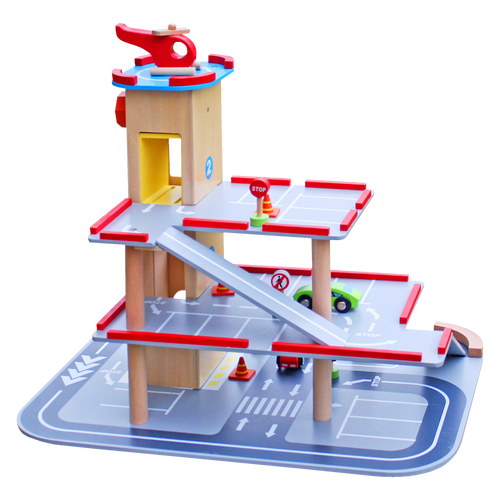 Drewniany parking piętrowy GARAŻ Duży