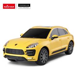 Porsche Macan Turbo skala 1:24 Rastar 71800 samochód sterowany żółty