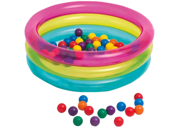 Suchy kojec basen z  Piłeczkami + piłki Intex 48674