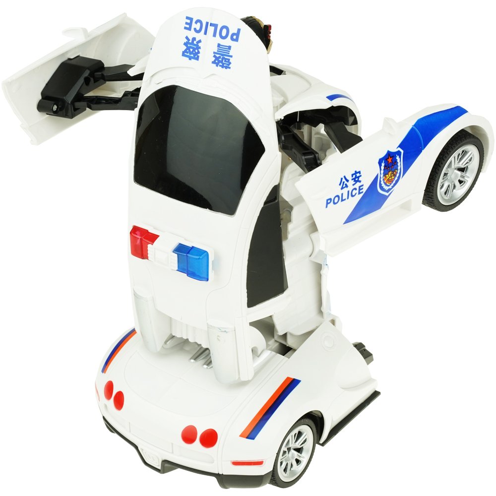 Auto robot RC Samochód Transformers 2w1 Policja