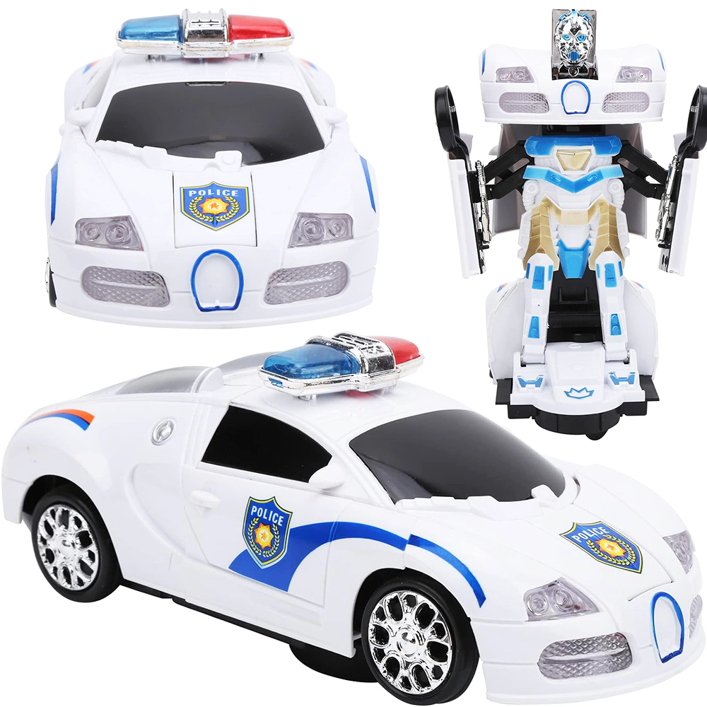 Auto robot Samochód Transformers 2w1 Policja