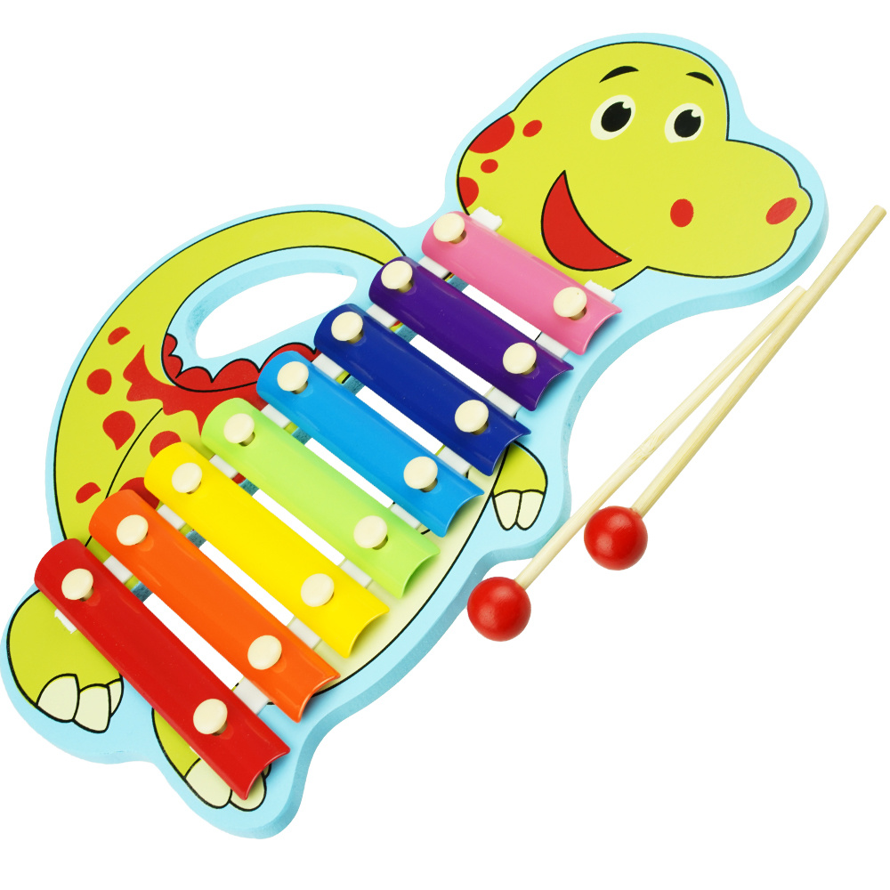 Cymbałki kolorowy Dino edukacyjna zabawka dla dzieci 