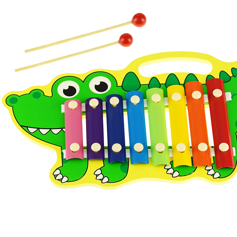 Cymbałki kolorowy krokodyl edukacyjna zabawka dla dzieci 